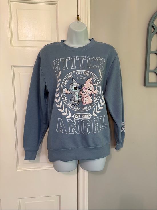 Disney Tops - Disney Lilo & Stitch Crewneck Sweatshirt - Light Blue